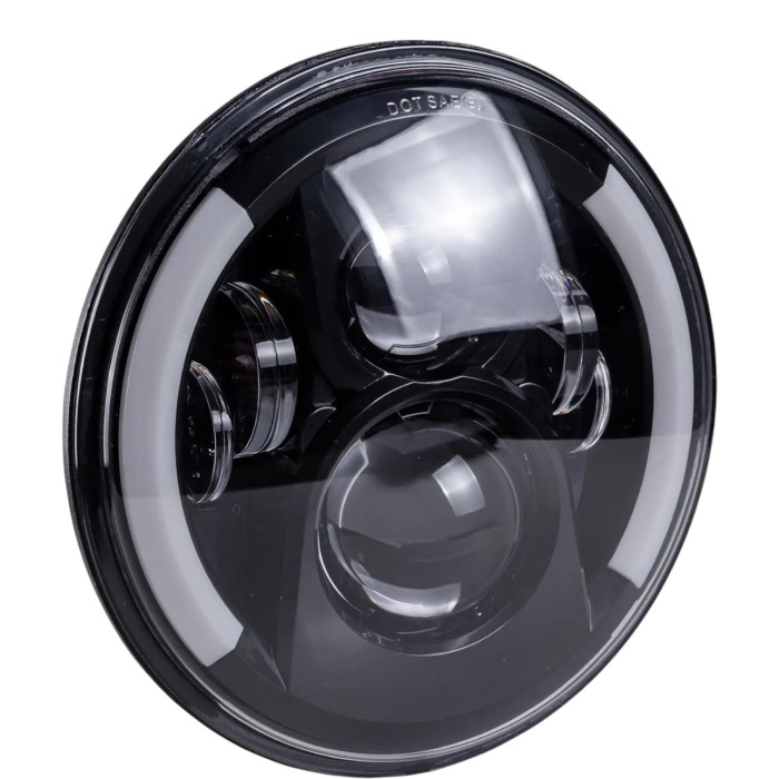 Круглая LED-фара 7 (Ø170×68) 6-линзовая для ВАЗ 2101–2107,Нива 2121–21213 УАЗ ГАЗ (03356)