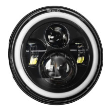 Противотуманная фара 7" (ВАЗ 2101 2121-21213 Нива УАЗ ГАЗ ВАЗ) LED белый свет ближний луч (01306)