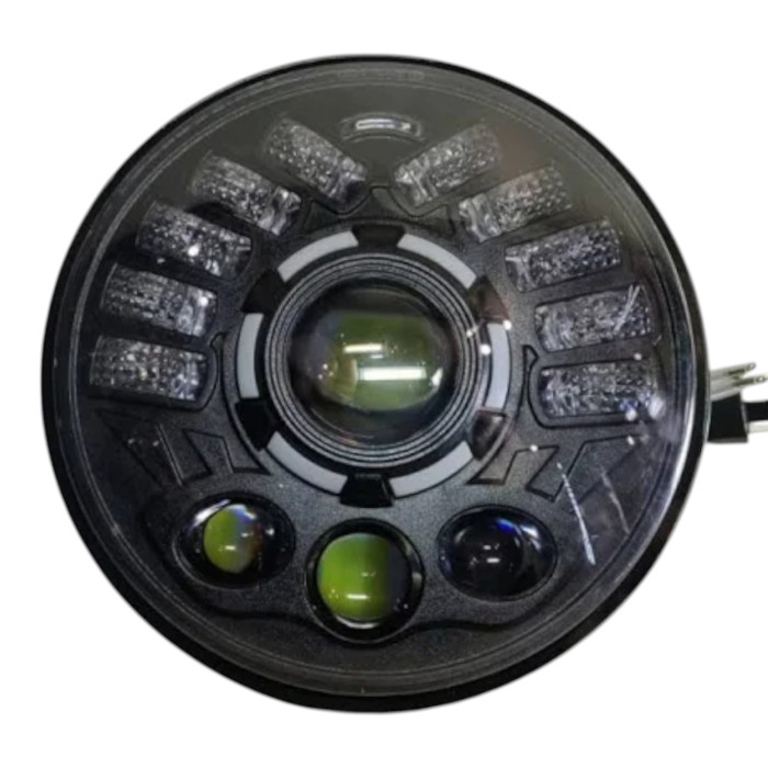 Противотуманная фара 7" (ВАЗ 2101 2121–21213 Нива УАЗ ГАЗ) LED белый свет ближний луч  (03314)