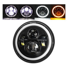 Универсальная светодиодная Bi-LED фара 7" (178 мм) для ВАЗ, Нива, УАЗ, Jeep, G-Wagen (ДХО, поворот, линза, 1 шт.)