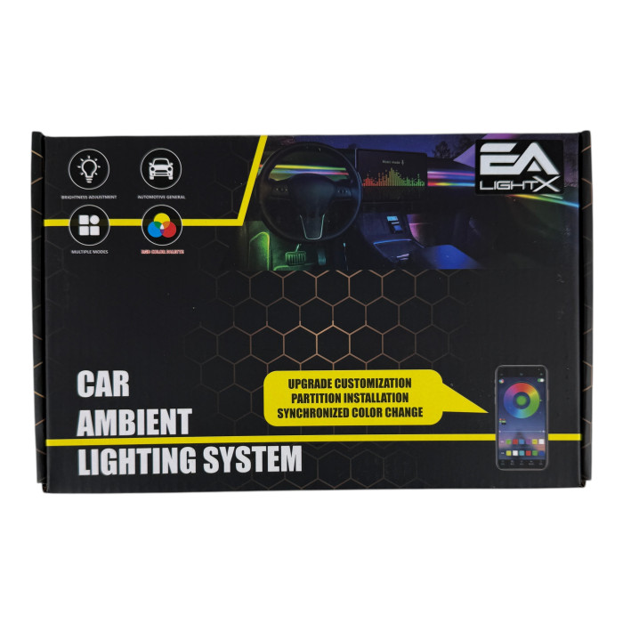 Контурная LED подсветка салона авто EA Light X Magic 18 в 1 RGB (управление со смартфона)