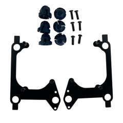 Перехідні рамки Audi Q5 / Q5L Рестайл (2021-2022) ближнє світло під лінзи 3.0" Hella 3R / Bi-LED (Комплект) TC-HH-68