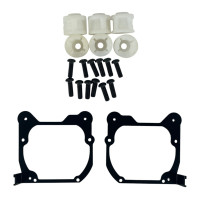 Переходные рамки Audi Q5 / Q5L Рестайл (2021-2022) дальний свет под линзы 3.0" Hella 3R / Bi-LED (Комплект) TC-HH-69