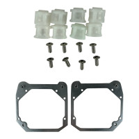 Переходные рамки VW Touran Рестайл (2013-2015) под линзы 3.0" Hella 3R / Bi-LED (Комплект) YT-HL-236