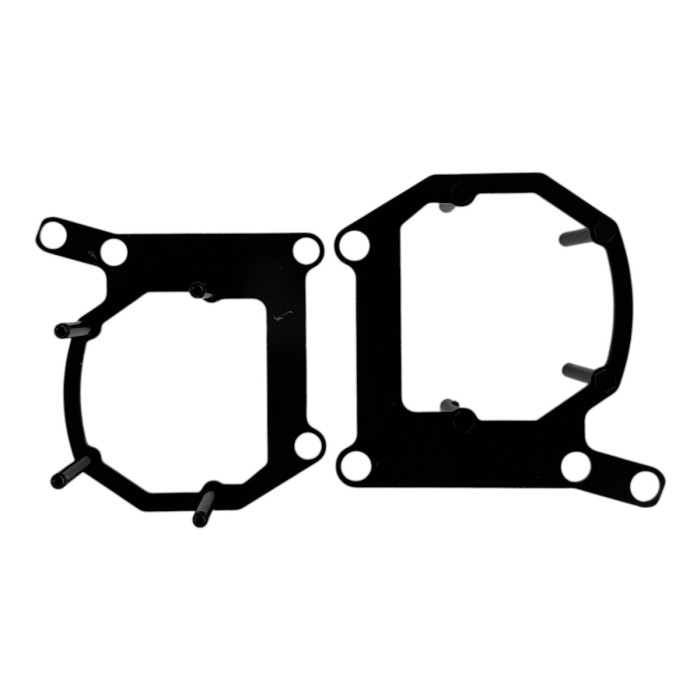 Переходные рамки ближнего света для замены линз Peugeot 208 (LED оптика) на 3.0" Bi-LED/Xenon