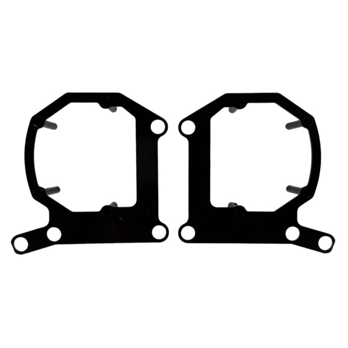 Переходные рамки ближнего света для замены линз Peugeot 208 (LED оптика) на 3.0" Bi-LED/Xenon