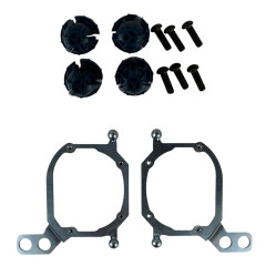 Перехідні рамки для заміни лінз Audi A4L led Headlamp 2020-2021 під Hella 3R / Bi-LED 3.0" (Комплект) TC-HH-121