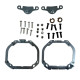 Перехідні рамки для заміни лінз Audi A6L 2005-2011 high configuration / A8L 2004-2010 / Mercedes-Benz R-Class 2006-2008 під Hella 3R / Bi-LED 3.0" (Комплект) YT-HL-21