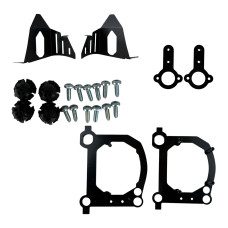 Перехідні рамки для заміни лінз Audi A6L C8 під Hella 3R / Bi-LED 3.0" (Комплект) TC-JF-268