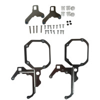 Рамки линз Lexus GX470 (04-09) Квадро (4 линзы) Hella 3R / Переходные для замены Bi-LED (Комплект) YT-HL-18