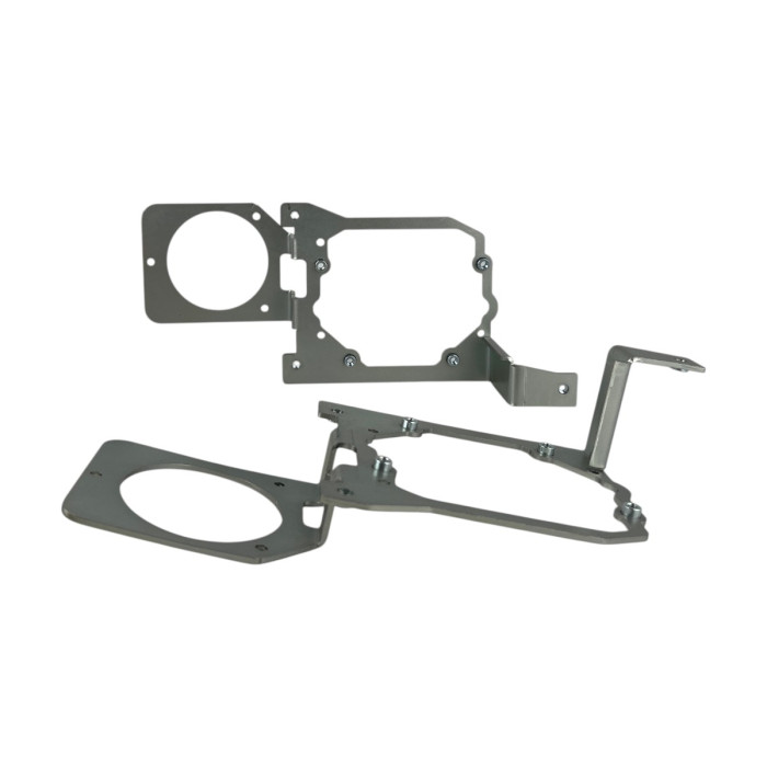 Переходные рамки для замены линз Mitsubishi Outlander 3 Рестайлинг (2015-2021) ГАЛОГЕН под Hella 3R / Bi-LED 3.0" (Комплект) YT-HL-102