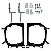 Рамки лінз BMW 1 series F20/F21 2018 для LED фар (3.0" Bi-LED) — перехідні адаптери для заміни оптики TC-JL-141