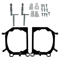 Рамки лінз BMW 1 series F20/F21 2018 для LED фар (3.0" Bi-LED) — перехідні адаптери для заміни оптики TC-JL-141