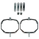 Рамки линз Land Rover Evoque AFS 2011-2015 (3.0" Hella 3R Bi-LED) — переходные адаптеры для замены оптики YT-JL-08