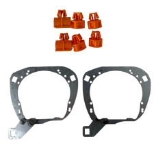 Рамки линз VW Bora 2013 / Jetta 6 (3.0" Bi-LED/Ксенон) — переходные адаптеры для замены штатной оптики TC-VW-23