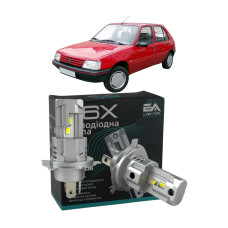 LED лампы Peugeot 205 1987-1998 H4 M6X ближний/дальний свет (4000Lm 5500K) / Пежо 205 (комплект 2 шт.)