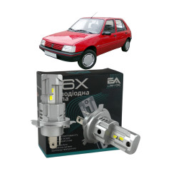LED лампи Peugeot 205 1987-1998 H4 M6X ближнє/дальнє світло (4000Lm 5500K) / Пежо 205 (комплект 2 шт.)