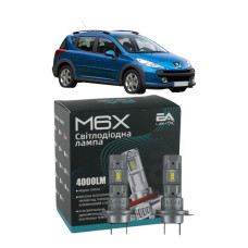 LED лампы Peugeot 207 2006- H7 M6X ближний свет (4000Lm 5500K) / Пежо 207 (комплект 2 шт.)