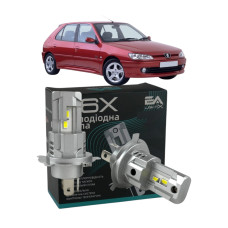 LED лампы Peugeot 306 1993-2002 H4 M6X ближний/дальний свет (4000Lm 5500K) / Пежо 306 (комплект 2 шт.)