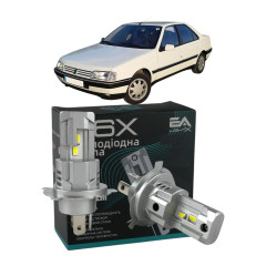 LED лампи Peugeot 405 1987-1996 H4 M6X ближнє/дальнє світло (4000Lm 5500K) / Пежо 405 (комплект 2 шт.)
