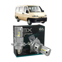 LED лампи Peugeot Boxer 1994-2002 H4 M6X ближнє/дальнє світло (4000Lm 5500K) / Пежо Боксер (комплект 2 шт.)
