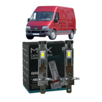 LED лампи Peugeot Boxer 2002- H1 M6X дальнє світло (4000Lm 5500K) / Пежо Боксер (комплект 2 шт.)