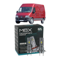 LED лампи Peugeot Boxer 2002- H7 M6X ближнє світло (4000Lm 5500K) / Пежо Боксер (комплект 2 шт.)