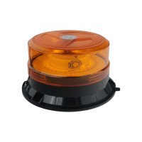 Автомобільна мигалка H130-36LED-A 12-24V на магніті з прикурювачем (жовта)