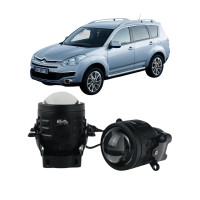 Протитуманні LED лінзи Citroen C-Crosser 2007-2012 А1 90W з СТГ біло-жовті / протитуманні фари Сітроен С-Кроссер (2 шт.)