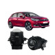 Протитуманні LED лінзи Citroen C4 2010-2018 А1 90W з СТГ біло-жовті / протитуманні фари Сітроен С4 (2 шт.)