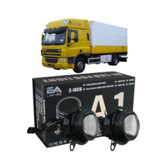 Протитуманні Bi-LED лінзи DAF CF65 A1 EA Light X біло-жовте світло 90W / ДАФ 65 (комплект 2 шт.)