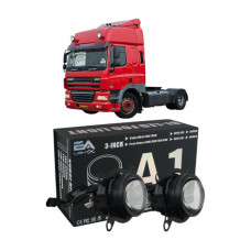 Протитуманні Bi-LED лінзи DAF CF85 A1 EA Light X біло-жовте світло 90W / ДАФ 85 (комплект 2 шт.)