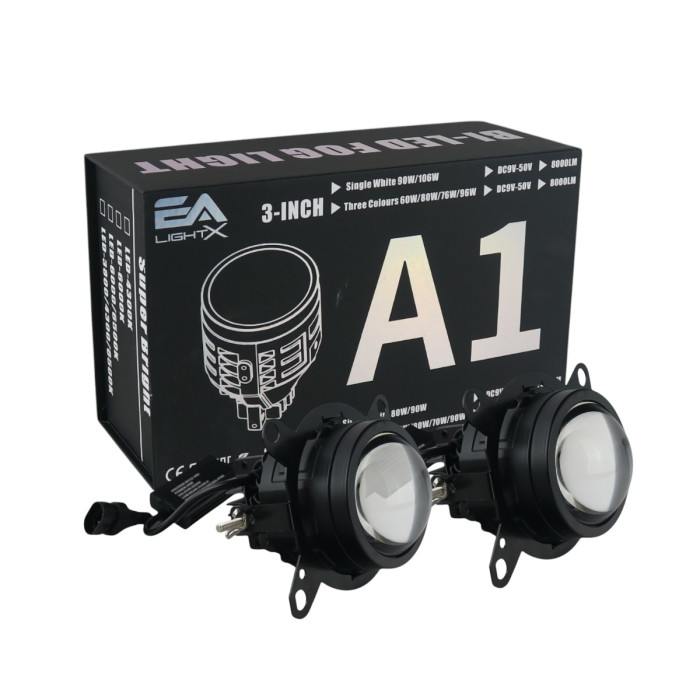 Противотуманные LED линзы DAF XF105 A1 EA Light X белый свет 90W/ДАФ 105 (комплект 2 шт.)