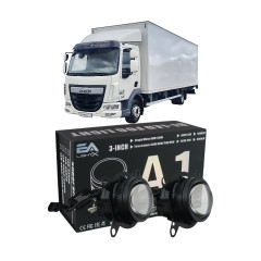Протитуманні LED лінзи DAF LF45 A1 EA Light X біле світло 90W / ДАФ 105 (комплект 2 шт.)