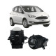 Протитуманні LED лінзи Ford C-Max 2003-2019 А1 90W з СТГ біло-жовті / протитуманні фари Форд Сі-Макс (2 шт.)
