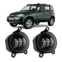 Протитуманні LED фари Chevrolet Niva 2009-2020 30W біле світло СТГ JR-W-3 / Шевроле Нива (2 шт.)