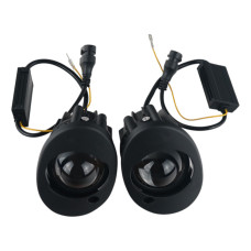 Противотуманные LED линзы EA Light X HONDA A1 2" 5 см 60-70W бело-желтый свет (комплект 2 шт.)
