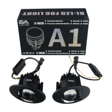 Протитуманні LED лінзи EA Light X HONDA A1 2" 5 см 60-70W біло-жовте світло (комплект 2 шт.)