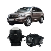 Протитуманні LED лінзи Honda CR-V 3 2006-2012 А1 90W з СТГ біло-жовті / протитуманні фари Хонда ЦРВ (2 шт.)