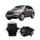 Протитуманні LED лінзи Honda CR-V 3 2006-2012 А1 90W з СТГ біло-жовті / протитуманні фари Хонда ЦРВ (2 шт.)