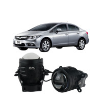 Противотуманные LED линзы Honda Civic 2011-2017 А1 90W с СТГ бело-желтые / противотуманные фары Хонда Сивик (2 шт.)