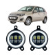 Противотуманные LED фары Lada Kalina 2 2013-2018 30W белый свет СТГ с ДХО и повторителем поворота JR-W-3 / Лада Калина 2 (2 шт.)