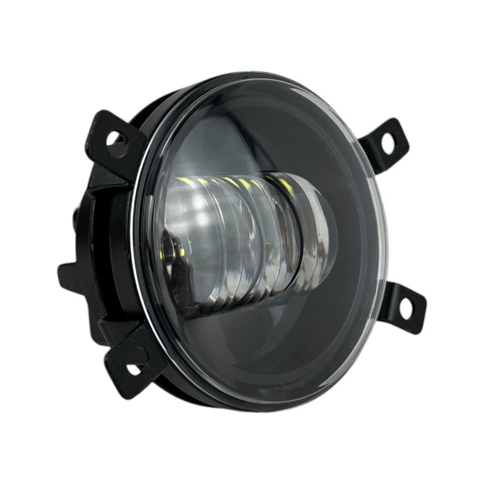 Противотуманные LED фары Lada Vesta 2015-2022 90мм 30W белый свет СТГ JR-W-6 / Лада Веста (2 шт.)
