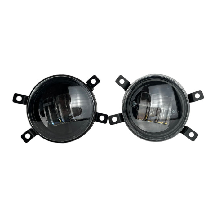 Противотуманные LED фары Lada Vesta 2015-2022 90мм 30W белый свет СТГ JR-W-6 / Лада Веста (2 шт.)