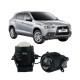 Протитуманні LED лінзи Mitsubishi ASX 2010-2024 А1 90W з СТГ біло-жовті / протитуманні фари Мітсубісі АСХ (2 шт.)