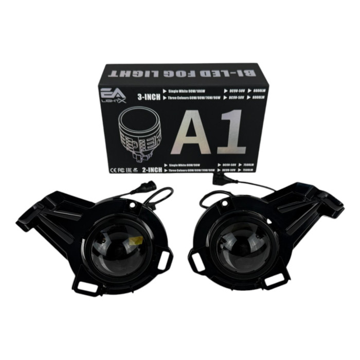 ПТФ LED линзы Nissan Juke F15 2010-2014 противотуманные фары 90W белый свет СТГ A1 (2 шт.)
