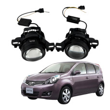 ПТФ LED лінзи Nissan Note E11 2006-2013 протитуманні фари 90W біло-жовті СТГ A1 (2 шт.)