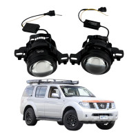 ПТФ LED лінзи Nissan Pathfinder R51 2005-2014 протитуманні фари 90W біло-жовті СТГ A1 (2 шт.)