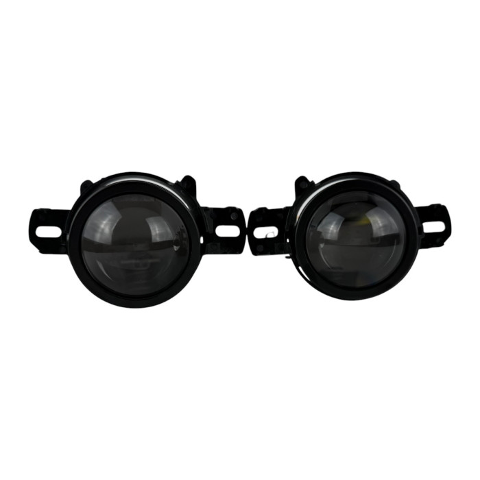 ПТФ LED линзы Nissan Qashqai J10 2007-2013 противотуманные фары 90W бело-желтые СТГ A1 (2 шт.)