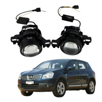 ПТФ LED лінзи Nissan Qashqai J10 2007-2013 протитуманні фари 90W біло-жовті СТГ A1 (2 шт.)